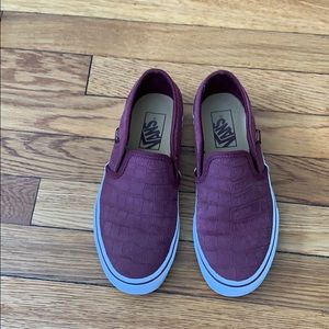 Vans slip on sneakers